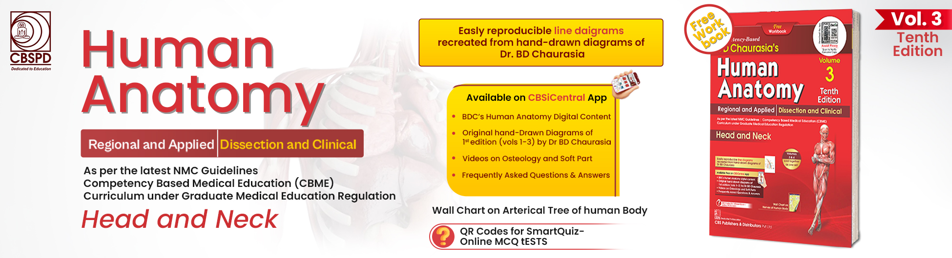 BD CHAURASIA'S HUMAN ANATOMY, 10/E, VOLUME 3